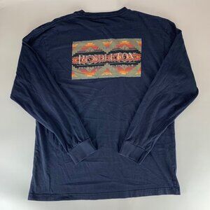 Pendleton Navy Blue Long Sleeve Crewneck Shirt Mens Large